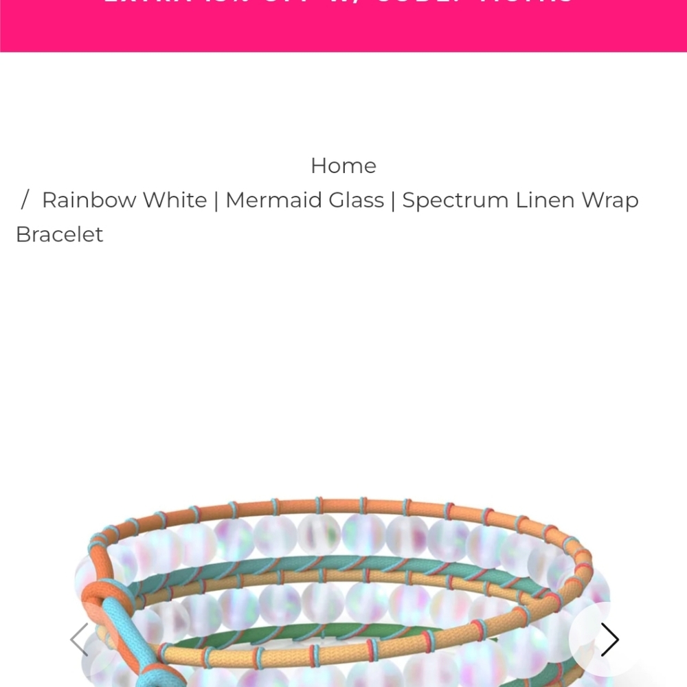 Nogu linen wrap bracelet